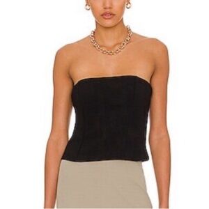 Annie Bing Thea corset strapless tube top revolve